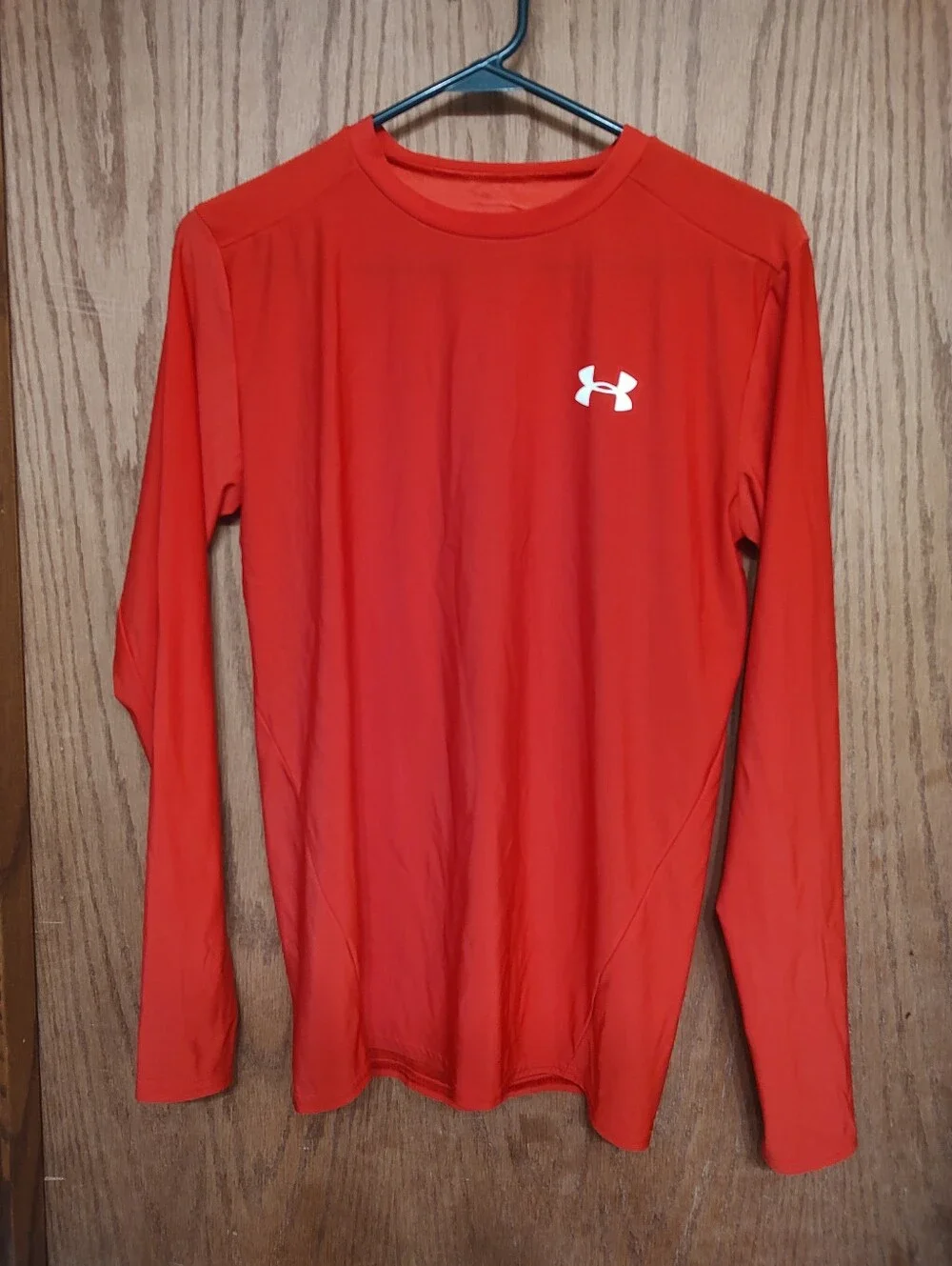 Under Armour Youth HeatGear Red Long Sleeve Shirt